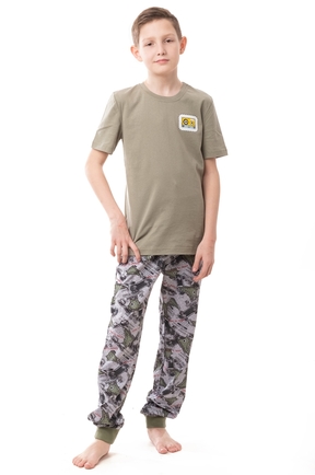 Пижама на мальчика "Футболка +брюки", Наклейка 