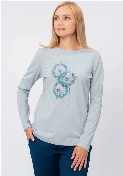 Футболка с длинным рукавом женская 1121.KK