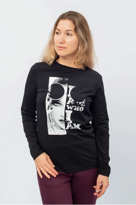 Футболка с длинным рукавом с печатью 1121.XPE